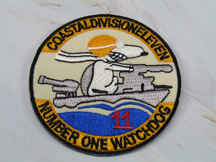 Snoopy Flying Ace Military Patch (Coast Guard) - Coastal Division Eleven - snoopn4pnuts.com
