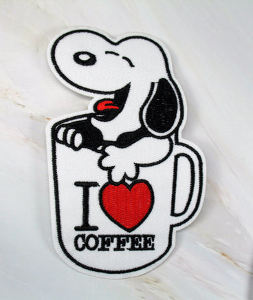 Snoopy Coffee Patch - I Love Coffee - snoopn4pnuts.com
