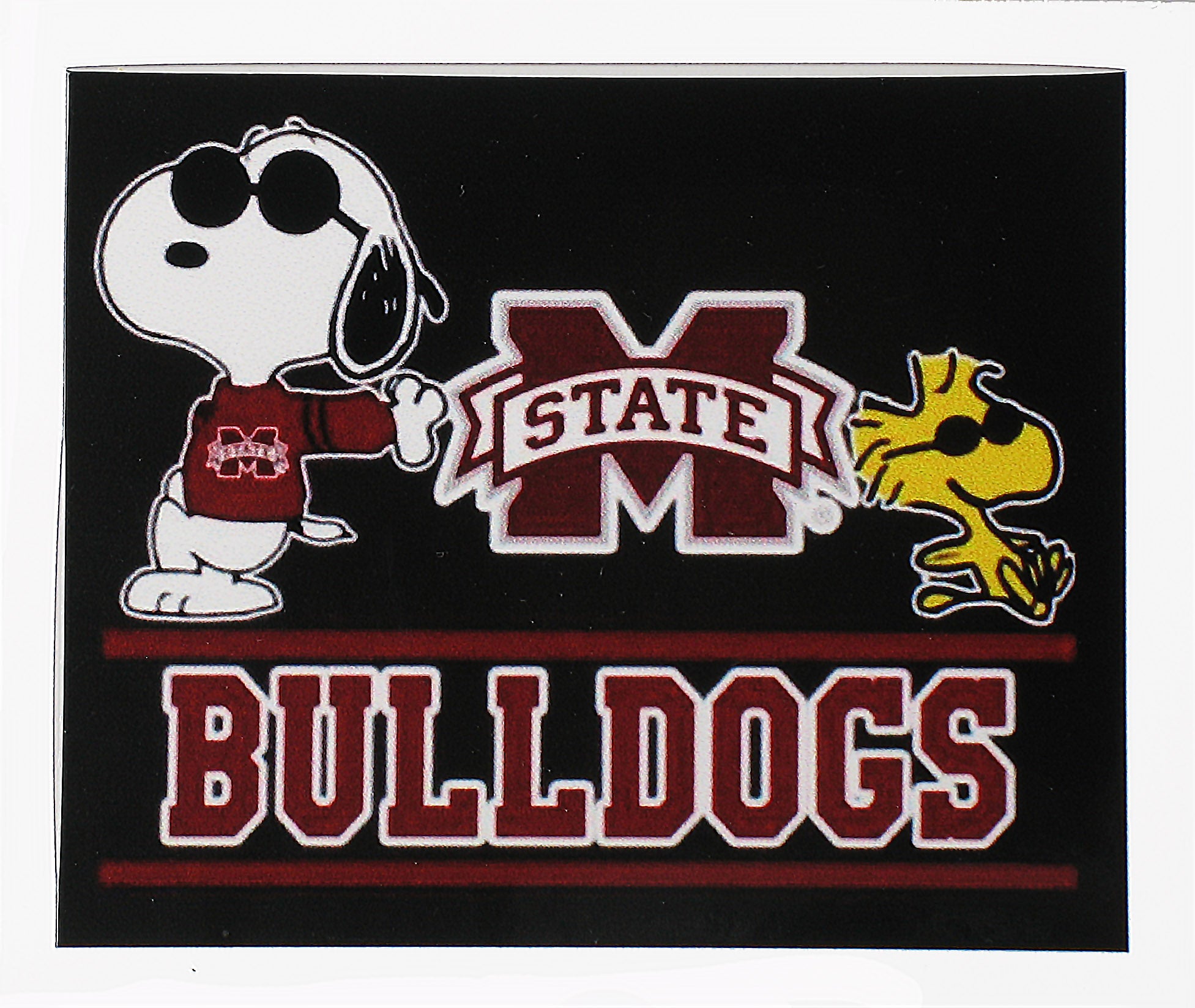 Snoopy Professional Football Indoor/Outdoor Waterproof Vinyl Decal