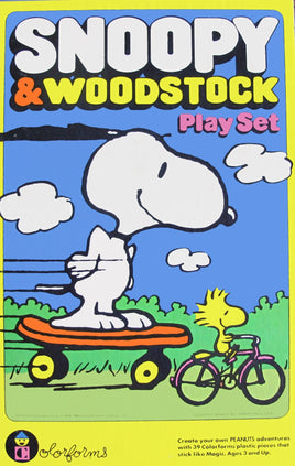 Snoopy and Woodstock Colorforms Set (Used/Missing Pieces/Box Worn) - snoopn4pnuts.com