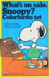 What's On Sale, Snoopy? Colorforms Set