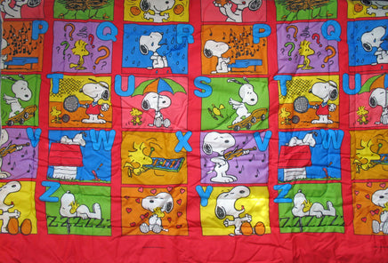 Snoopy Alphabet Twin - Size Comforter (NEW BUT NEAR MINT) - snoopn4pnuts.com