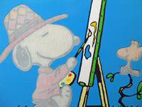 Snoopy and Woodstock Framed Craft Kit - RARE Japanese Sample! - snoopn4pnuts.com