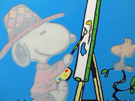 Snoopy and Woodstock Framed Craft Kit - RARE Japanese Sample! - snoopn4pnuts.com
