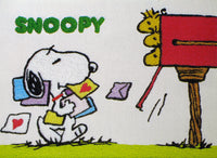 Snoopy Mailing Letters Framed Craft Sewing Kit - RARE Japanese Sample! - snoopn4pnuts.com