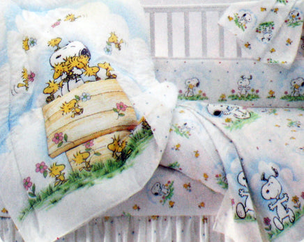 Dundee Baby Snoopy Nursery Fitted Pillow Case - snoopn4pnuts.com