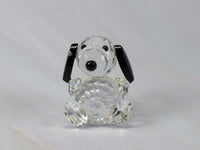 Silver Deer Vintage Crystal Mini Snoopy Figurine - RARE! - snoopn4pnuts.com