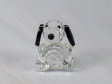 Silver Deer Vintage Crystal Mini Snoopy Figurine - RARE!