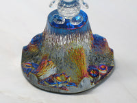 Silver Deer Vintage Crystal Snoopy On Iridescent Tree Stump Base - EXTREMELY RARE! - snoopn4pnuts.com