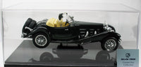 Silver Deer Crystal Snoopy Driving Diecast Mercedes Roadster In Display Case - snoopn4pnuts.com