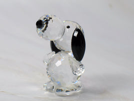 Silver Deer Vintage Crystal Snoopy Figurine - RARE! - snoopn4pnuts.com