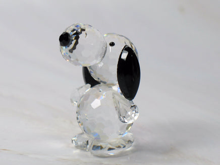 Silver Deer Vintage Crystal Snoopy Figurine - RARE! - snoopn4pnuts.com