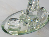 Silver Deer Vintage Crystal Snoopy With Dog Dish Figurine (Large) - EXTREMELY RARE! - snoopn4pnuts.com
