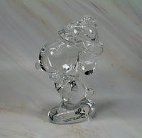 Snoopy Sasaki Crystal Figurine Wearing Winter Hat and Wondering..... - snoopn4pnuts.com