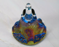 Silver Deer Vintage Crystal Snoopy On Iridescent Tree Stump Base - EXTREMELY RARE! - snoopn4pnuts.com
