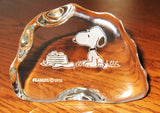 Snoopy Solid Crystal Figurine / Paperweight - RARE!