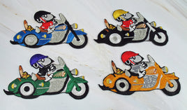 Snoopy Joe Cool Motorcycle Patch - RARE! - snoopn4pnuts.com