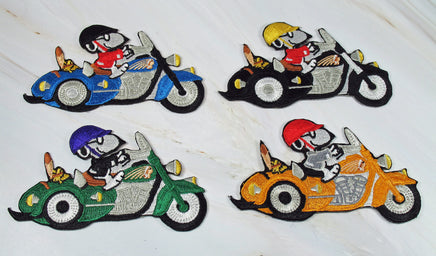 Snoopy Joe Cool Motorcycle Patch - RARE! - snoopn4pnuts.com