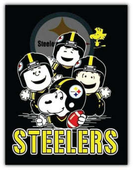 Snoopy Professional Football Indoor/Outdoor Waterproof Vinyl Decal - Pittsburgh Steelers - snoopn4pnuts.com