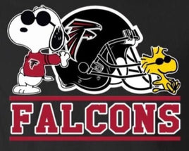 Snoopy Professional Football Indoor/Outdoor Waterproof Vinyl Decal - Atlanta Falcons - snoopn4pnuts.com