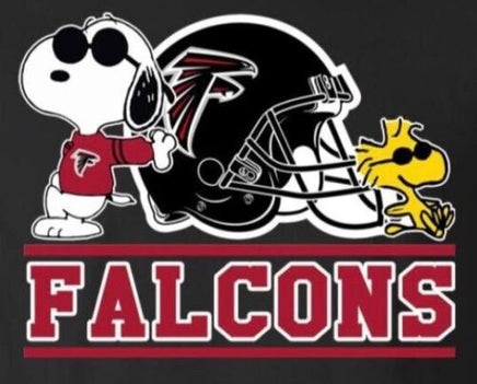 Snoopy Professional Football Indoor/Outdoor Waterproof Vinyl Decal - Atlanta Falcons - snoopn4pnuts.com