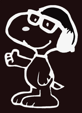 Snoopy Scholar Die - Cut Vinyl Decal - White - snoopn4pnuts.com
