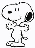 Snoopy Smiling Die-Cut Vinyl Decal - Black