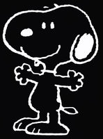 Snoopy Smiling Die-Cut Vinyl Decal - White