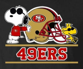 Snoopy Professional Football Indoor/Outdoor Waterproof Vinyl Decal - San Francisco 49ers - snoopn4pnuts.com