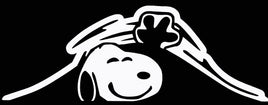 Snoopy Trunk Indoor/Outdoor Die-Cut Vinyl Decal - White