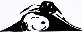 Snoopy Trunk Decal - Black (8" Long) - snoopn4pnuts.com