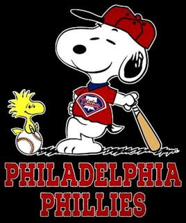 Snoopy Professional Baseball Indoor/Outdoor Waterproof Vinyl Decal - Philadelphia Phillies - snoopn4pnuts.com