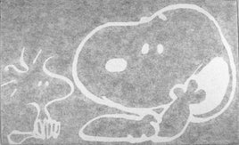 Snoopy and Woodstock Die - Cut Vinyl Decal - White - snoopn4pnuts.com