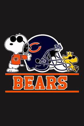 Peanuts Snoopy Double - Sided Flag - Chicago Bears Football - snoopn4pnuts.com