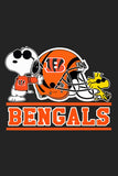 Peanuts Snoopy Double-Sided Flag - Cincinnati Bengals Football