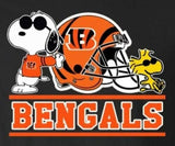 Snoopy Professional Football Indoor/Outdoor Waterproof Vinyl Decal - Cincinnati Bengals