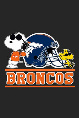 Peanuts Snoopy Double - Sided Flag - Denver Broncos Football - snoopn4pnuts.com
