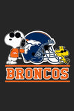 Peanuts Snoopy Double-Sided Flag - Denver Broncos Football