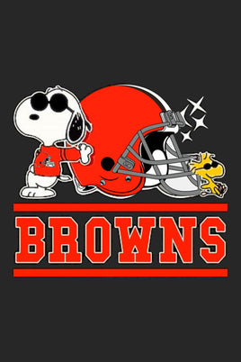 Peanuts Snoopy Double - Sided Flag - Cleveland Browns Football - snoopn4pnuts.com