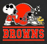 Snoopy Professional Football Indoor/Outdoor Waterproof Vinyl Decal - Cleveland Browns