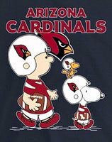 Snoopy Professional Football Indoor/Outdoor Waterproof Vinyl Decal - Arizona Cardinals