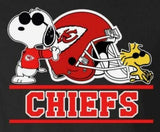 Snoopy Professional Football Indoor/Outdoor Waterproof Vinyl Decal - Kansas City Chiefs