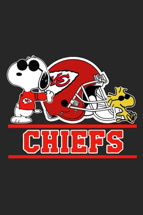 Peanuts Snoopy Double - Sided Flag - Kansas City Chiefs Football - snoopn4pnuts.com