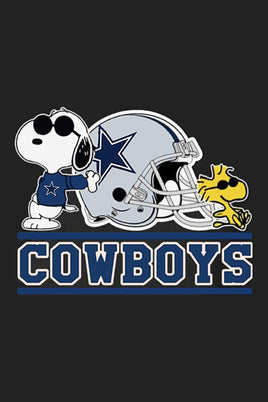 Peanuts Snoopy Double - Sided Flag - Dallas Cowboys Football - snoopn4pnuts.com