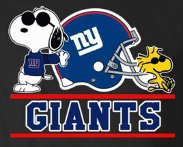 Snoopy Professional Football Indoor/Outdoor Waterproof Vinyl Decal - New York Giants - snoopn4pnuts.com
