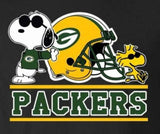 Snoopy Professional Football Indoor/Outdoor Waterproof Vinyl Decal - Green Bay Packers