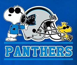 Snoopy Professional Football Indoor/Outdoor Waterproof Vinyl Decal - Carolina Panthers - snoopn4pnuts.com