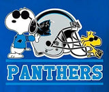 Snoopy Professional Football Indoor/Outdoor Waterproof Vinyl Decal - Carolina Panthers