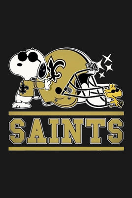 Peanuts Snoopy Double - Sided Flag - New Orleans Saints Football - snoopn4pnuts.com