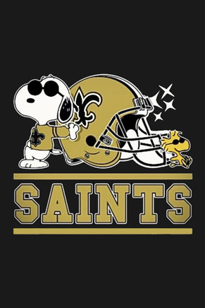 Peanuts Snoopy Double - Sided Flag - New Orleans Saints Football - snoopn4pnuts.com